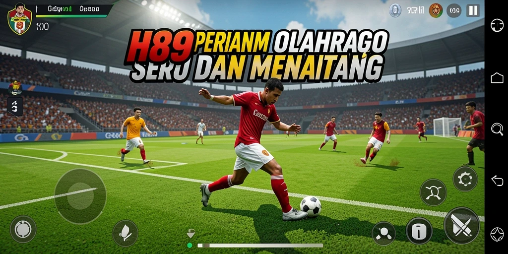 Tampilan menarik dari gameplay H89 yang menunjukkan aksi olahraga menantang.