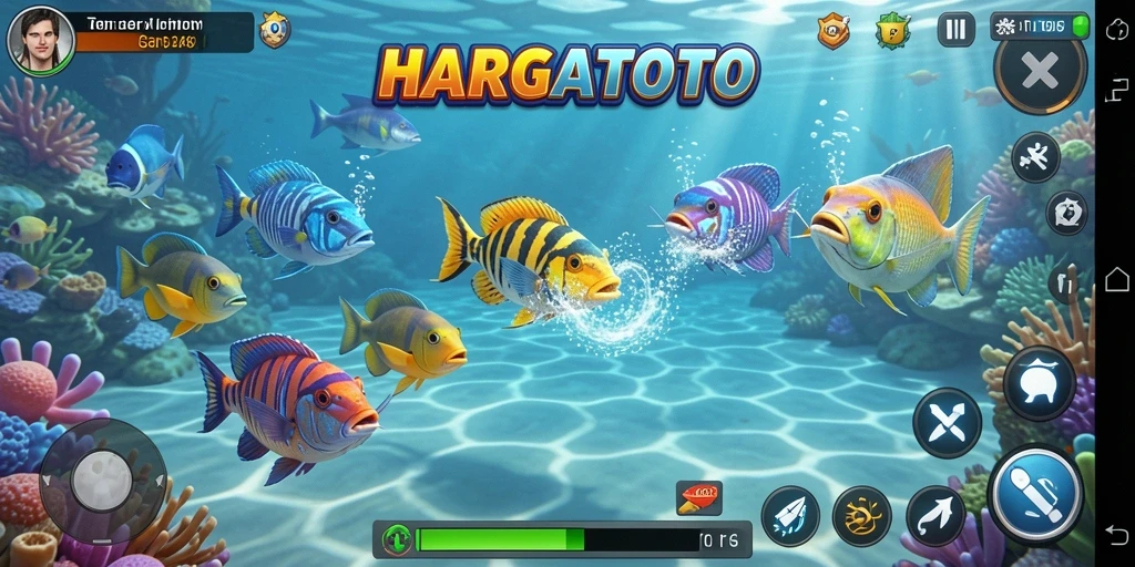 Gameplay menarik HARGATOTO saat menembak ikan.