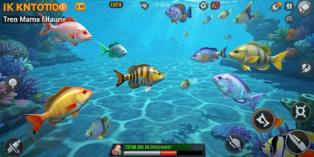 Screenshot menunjukkan aksi seru dalam permainan Tembak Ikan IKNTOTO.