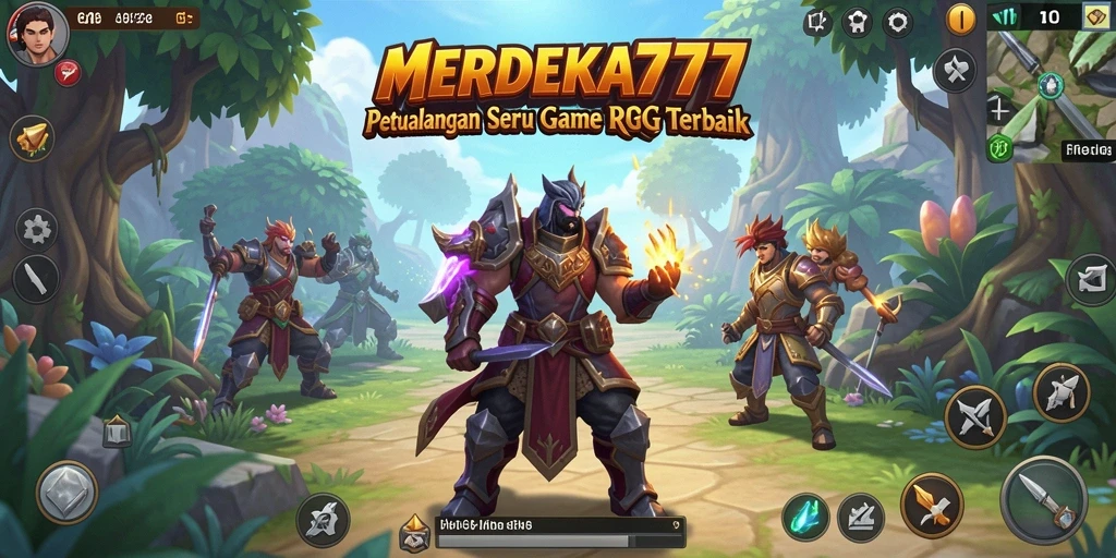 Tampilan gameplay seru dalam dunia fantasi MERDEKA777.