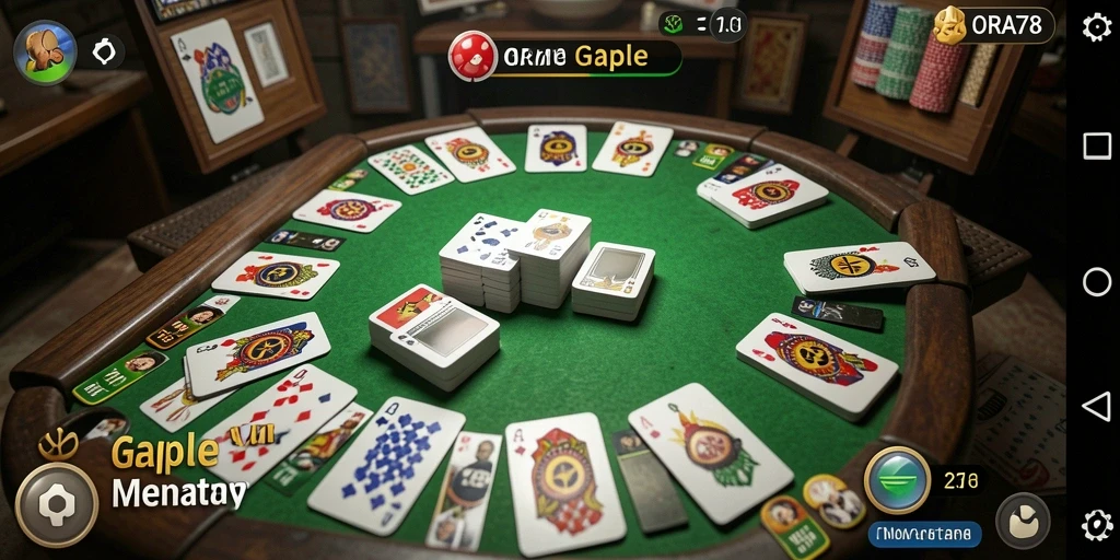 Tampilan gameplay seru dan interaktif di ORA78.